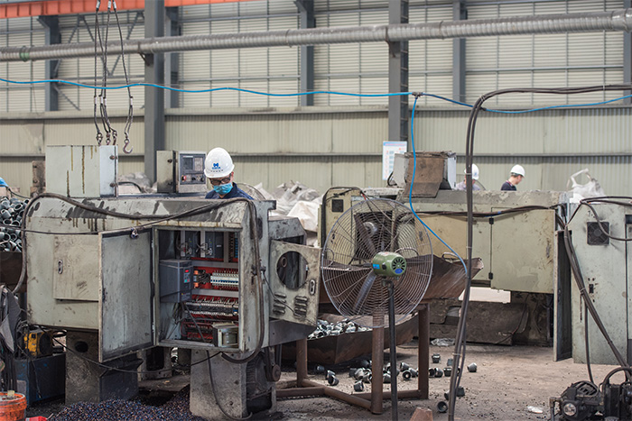 偃师网架配件-锥头加工车间