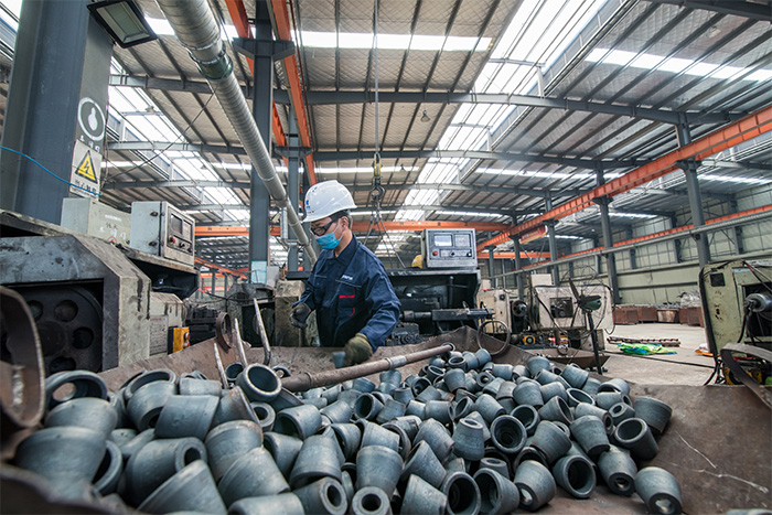 偃师网架配件-锥头加工车间